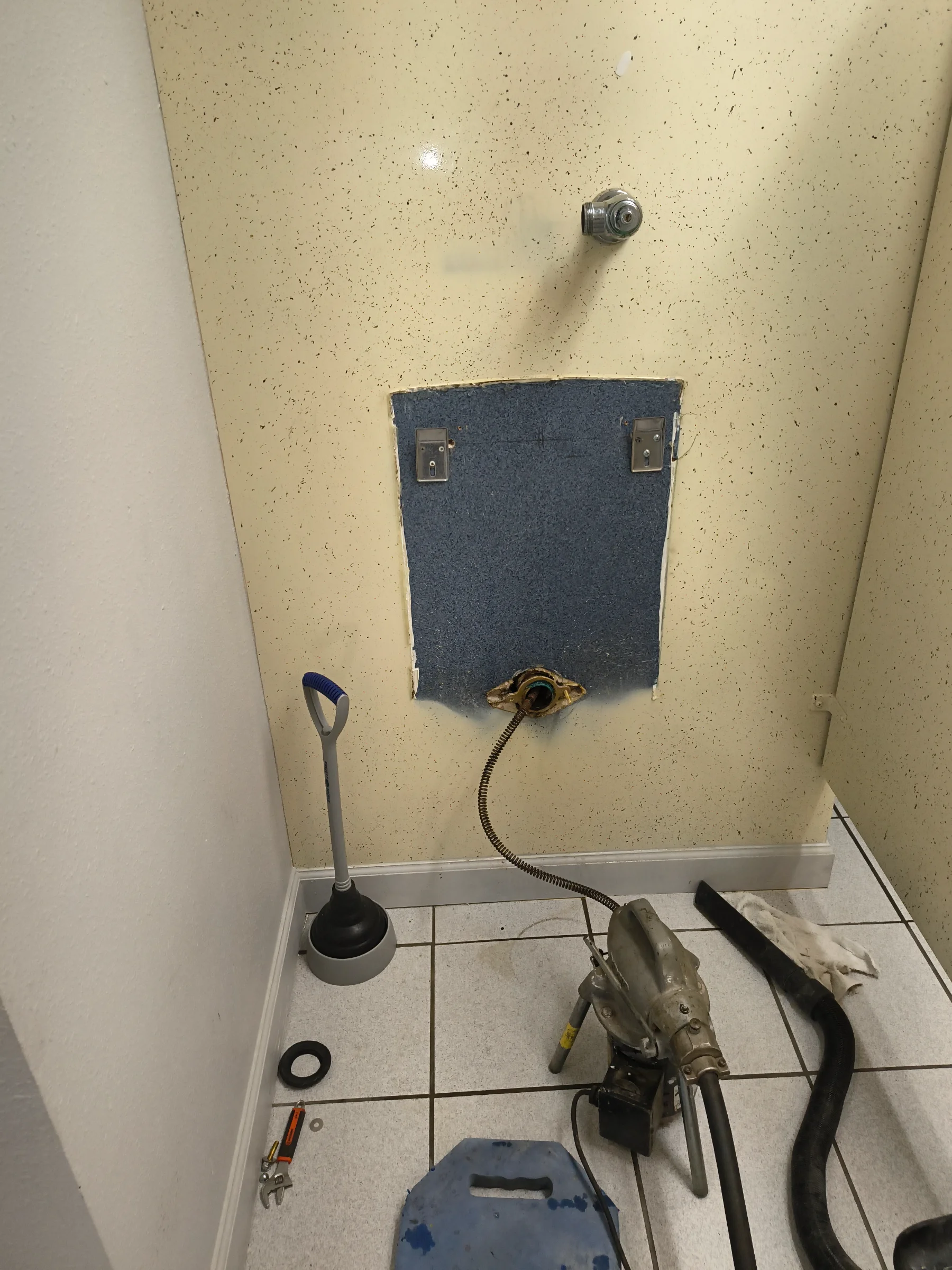 Urinal backup